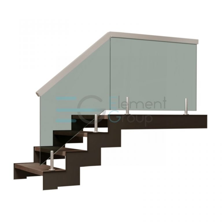 Ограждение с напольными стойками