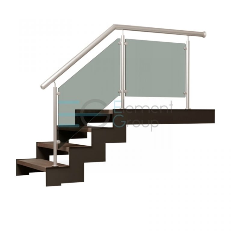 Ограждение со стеклодержателями